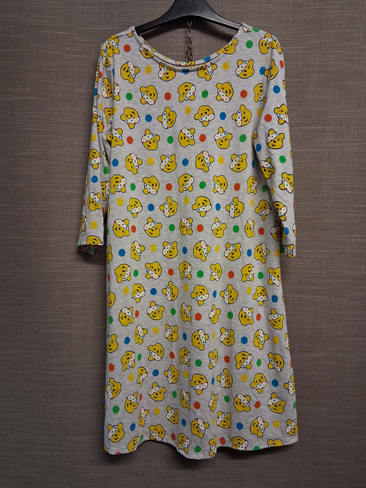 George Ladies/Teen "Pudsey" Children in Need A Line Dress 3/4 Sleeve Size S