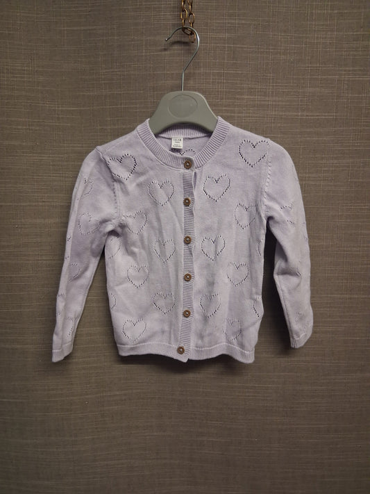 Marks and Spencer Girls Lilac Cardigan Age 12-18 Months