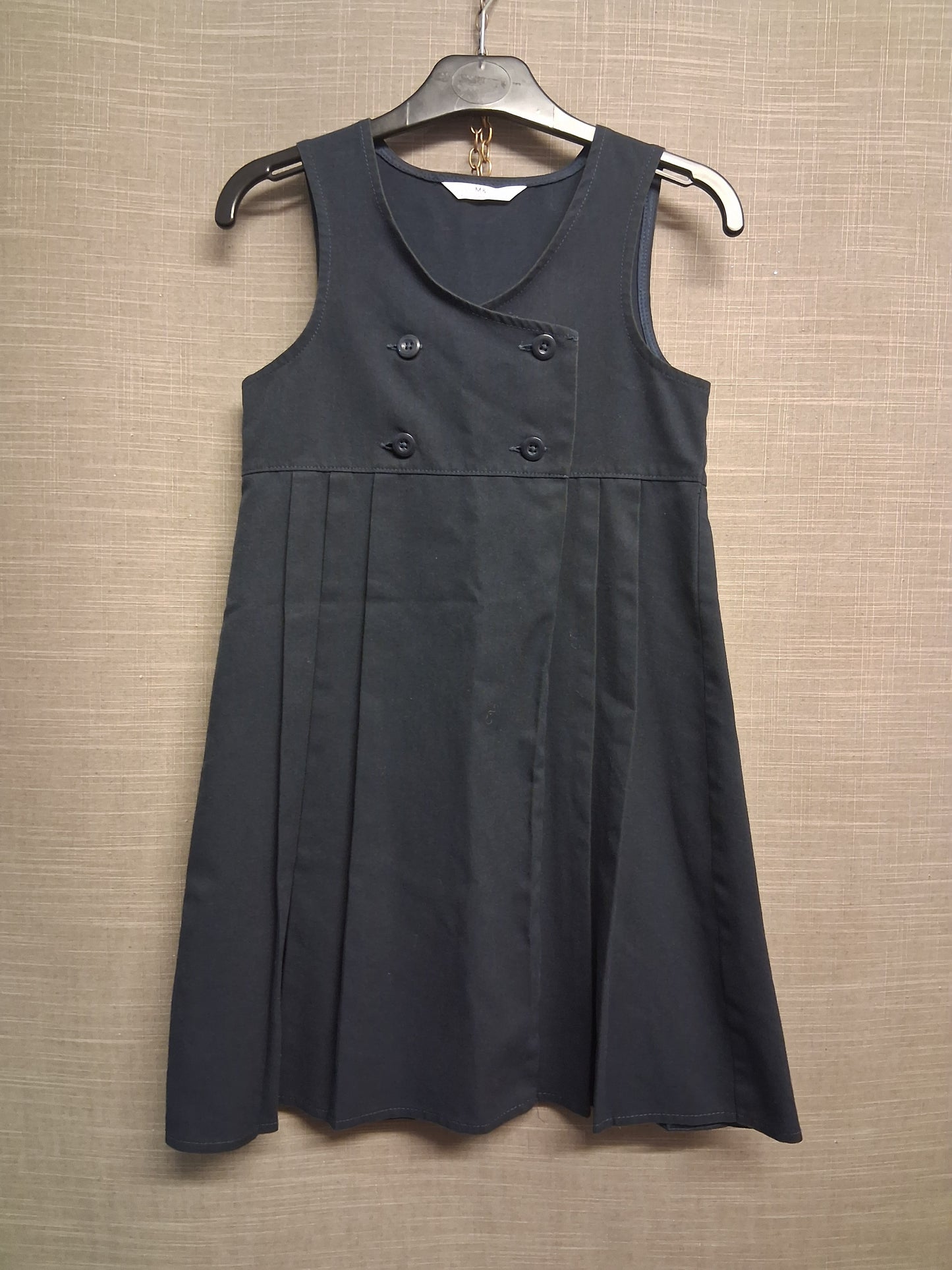 Marks and Spencer Girls School Pinafore Dress Navy Age 7-8 Years