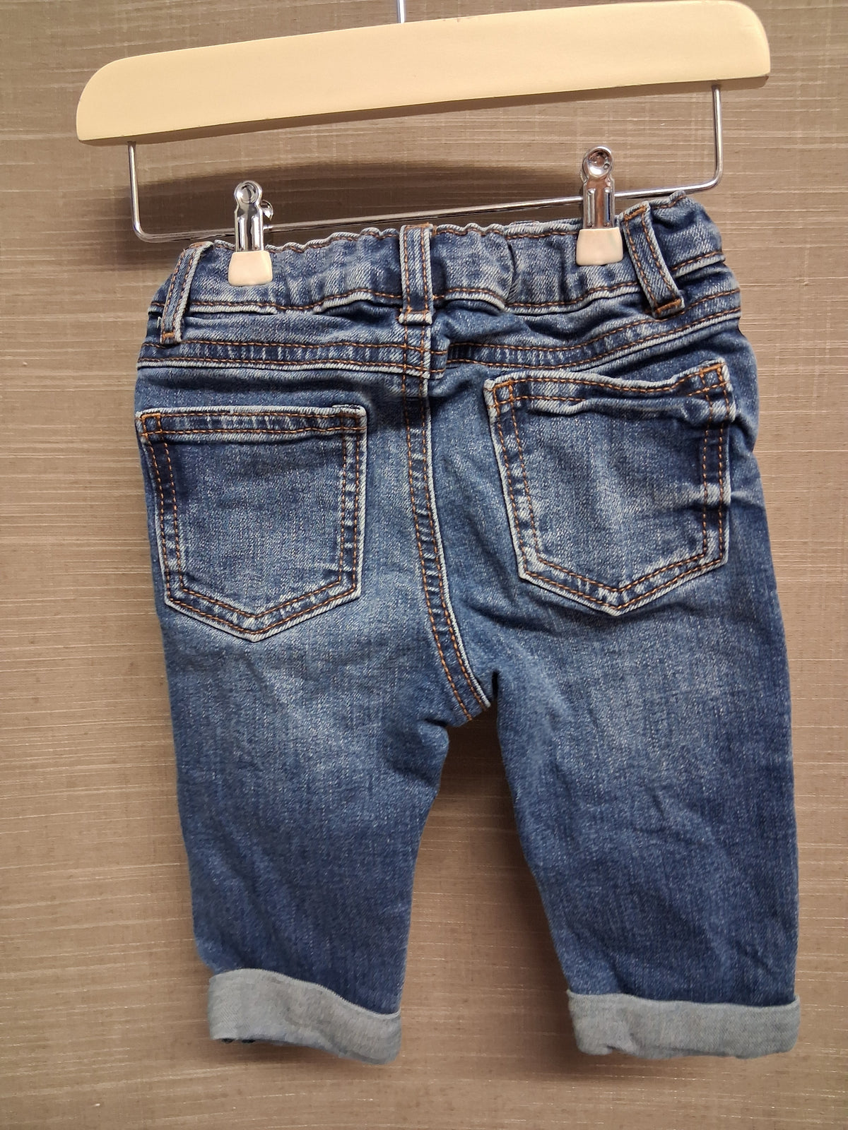 Next Boys Blue Distressed Denim Jeans Age 3-6 Months