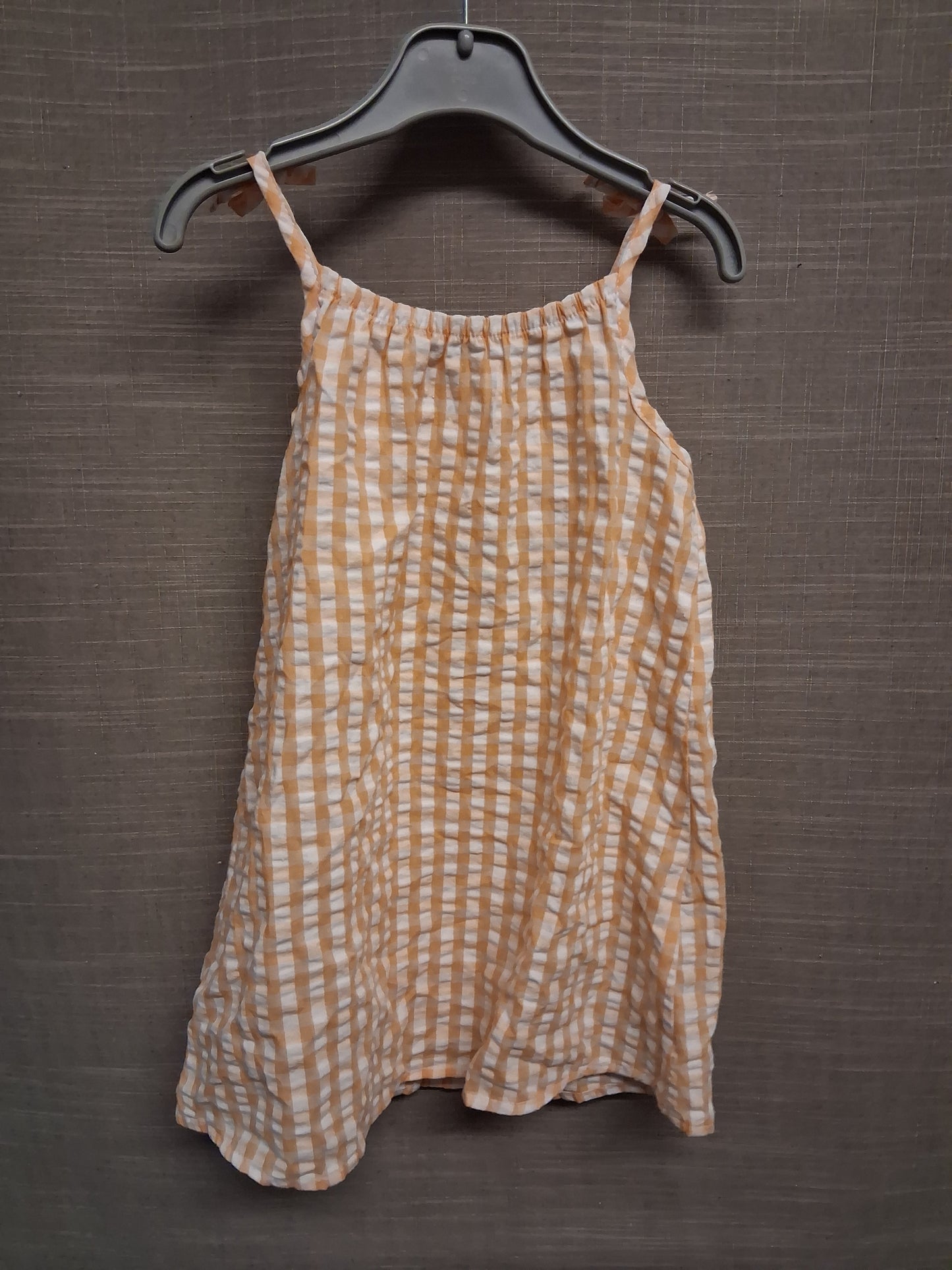 Nutmeg Girls Mustard White Striped Sundress Age 2-3 Years