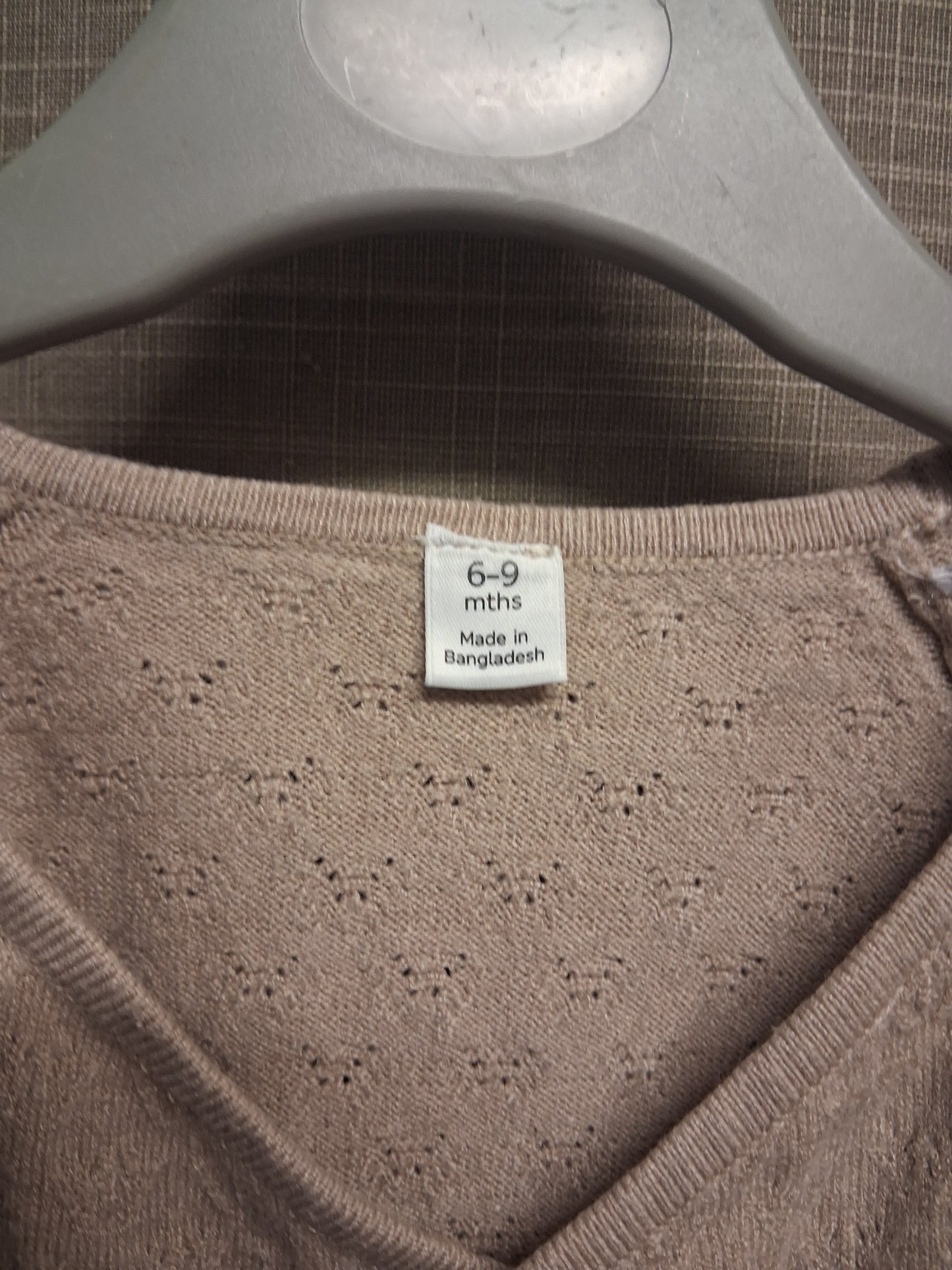Marks & Spencer Cardigan Beige Wrap Style Age 6-9 Months