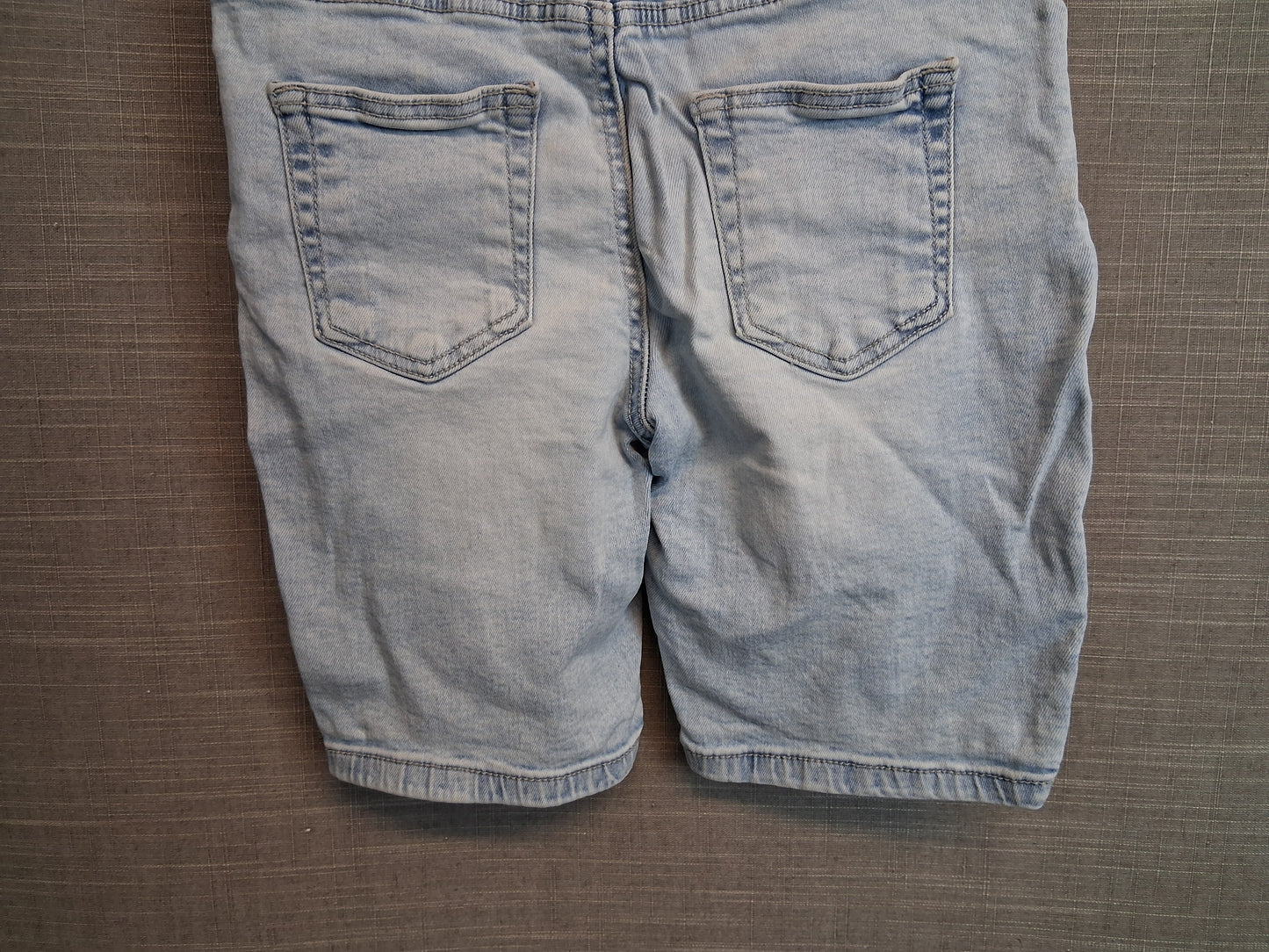 Primark Boys Denim Blue Stretch Skinny Shorts Age 7-8 Years