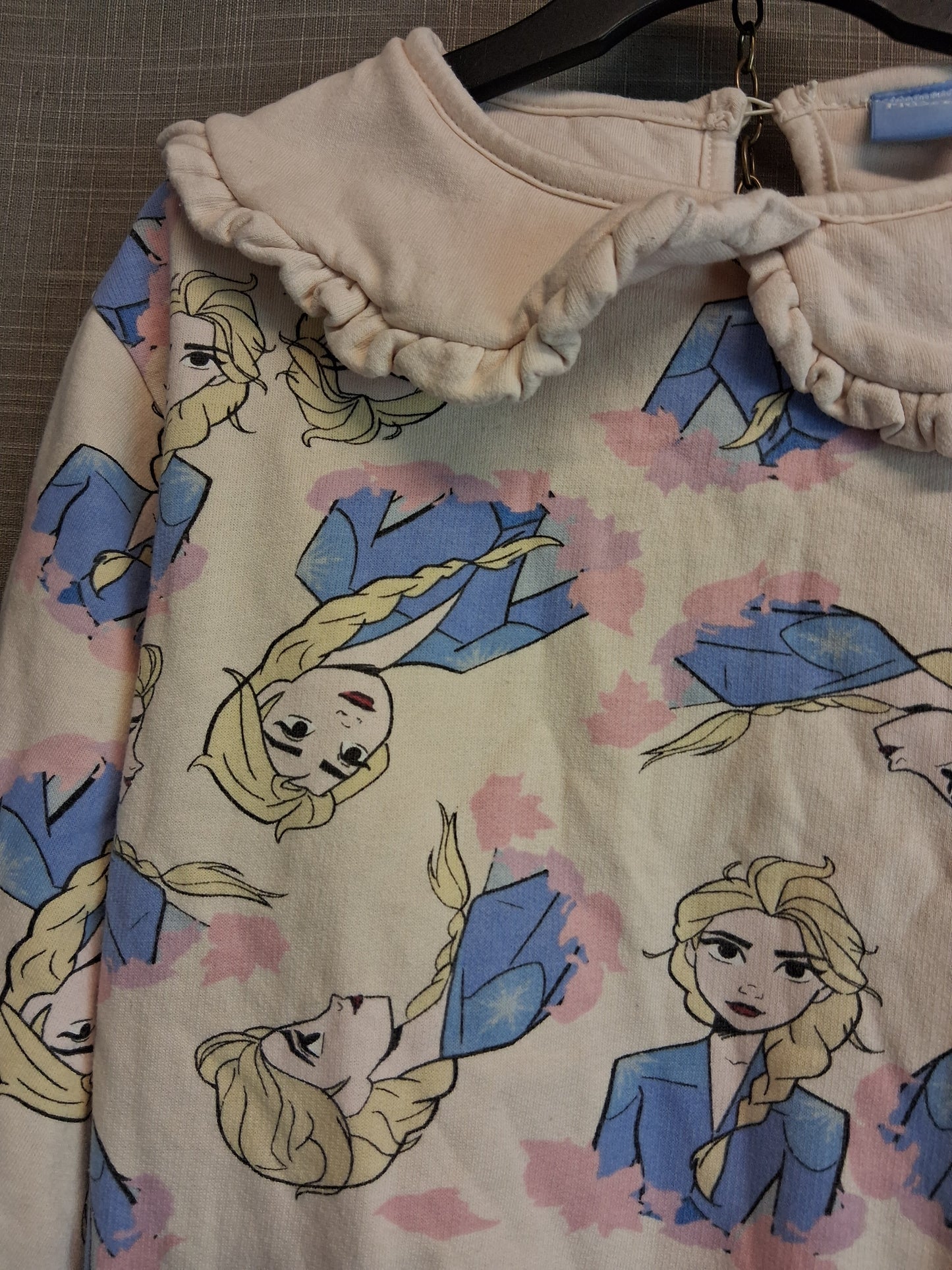 Disney Frozen Girls 2 Piece Outfit Sweater and Joggers Age 8-9 years
