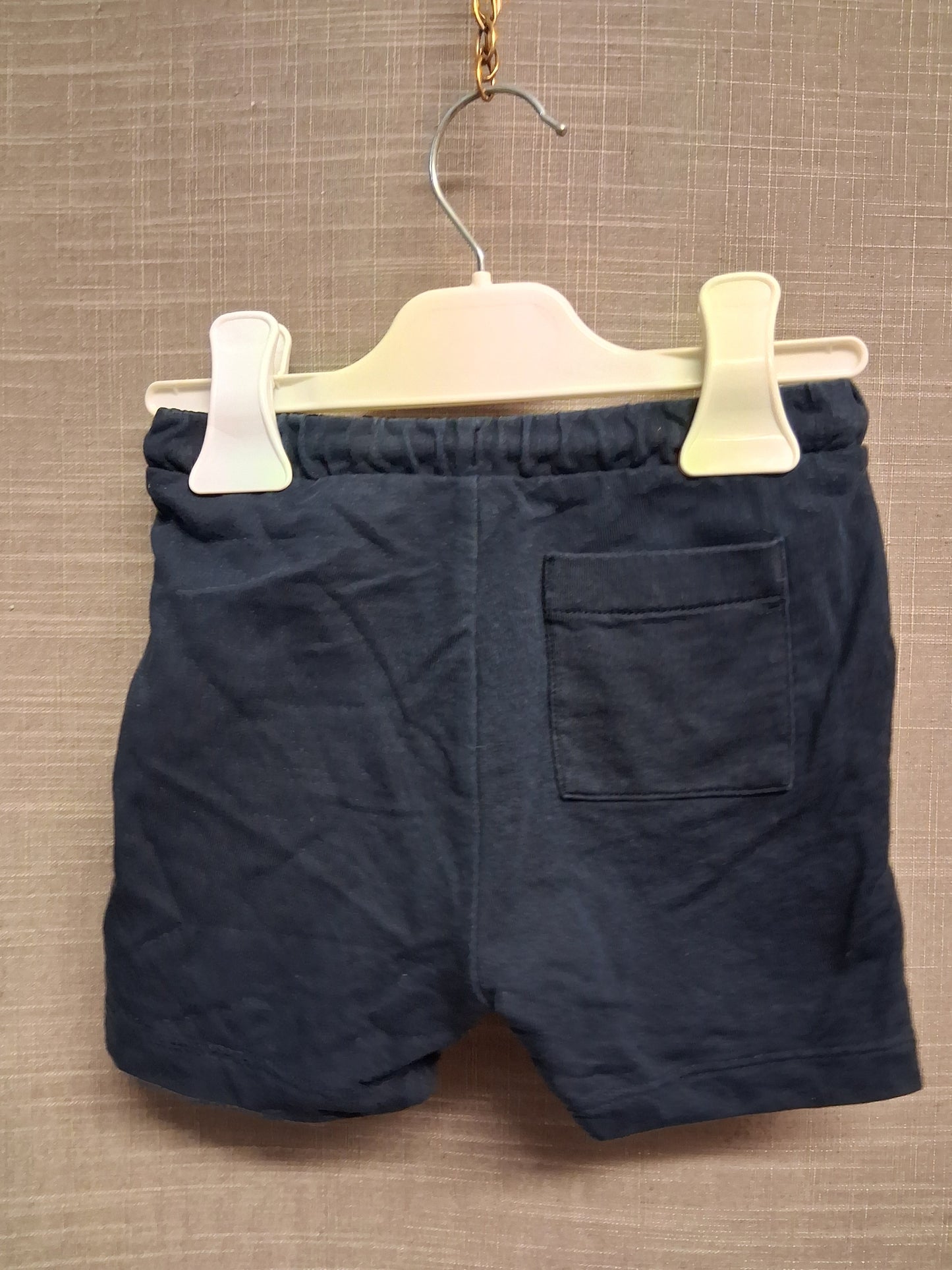 Next Boys Jersey Navy Blue Shorts Age 9-12 Months 100% Cotton