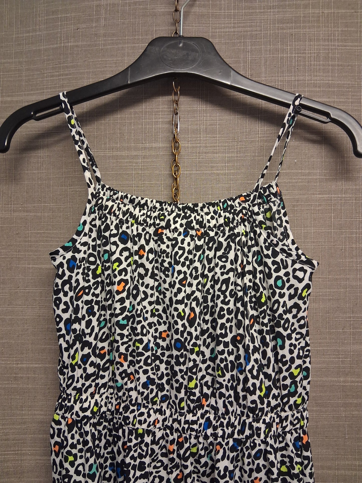 Blue Zoo Girls Jumpsuit Black White Animal Print Sleeveless Age 7 Years