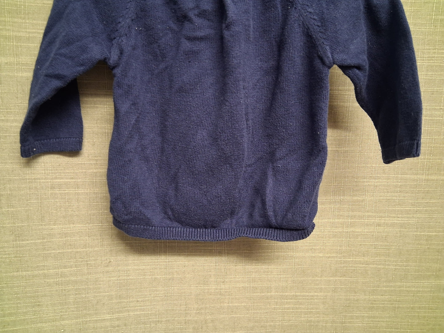 Lily & Jack Boys Blue Knitted Sweater Jumper Car Motif Age 3-6 Months