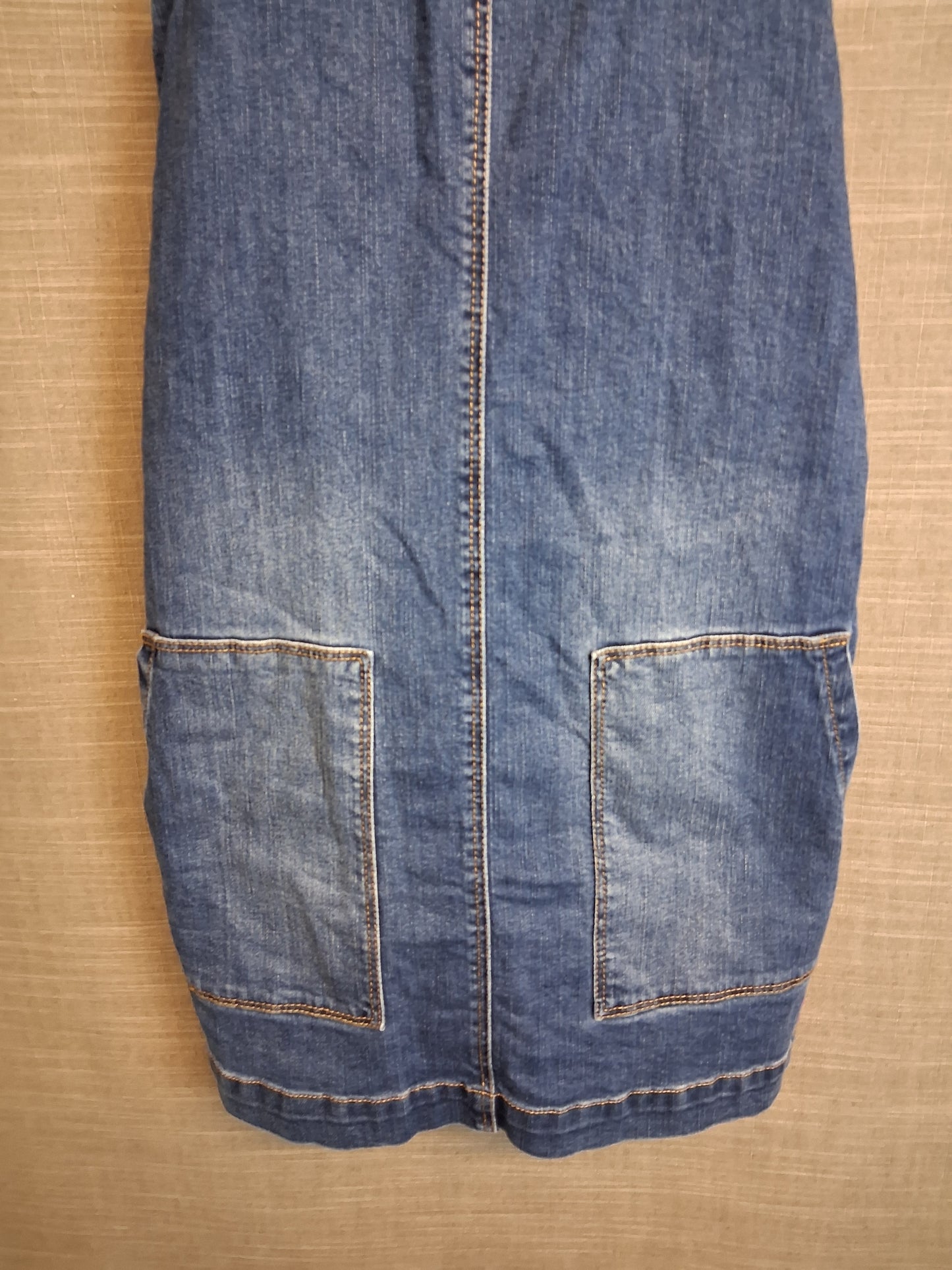Joules Girls Blue Denim Pinafore Dress Age 11-12 Years