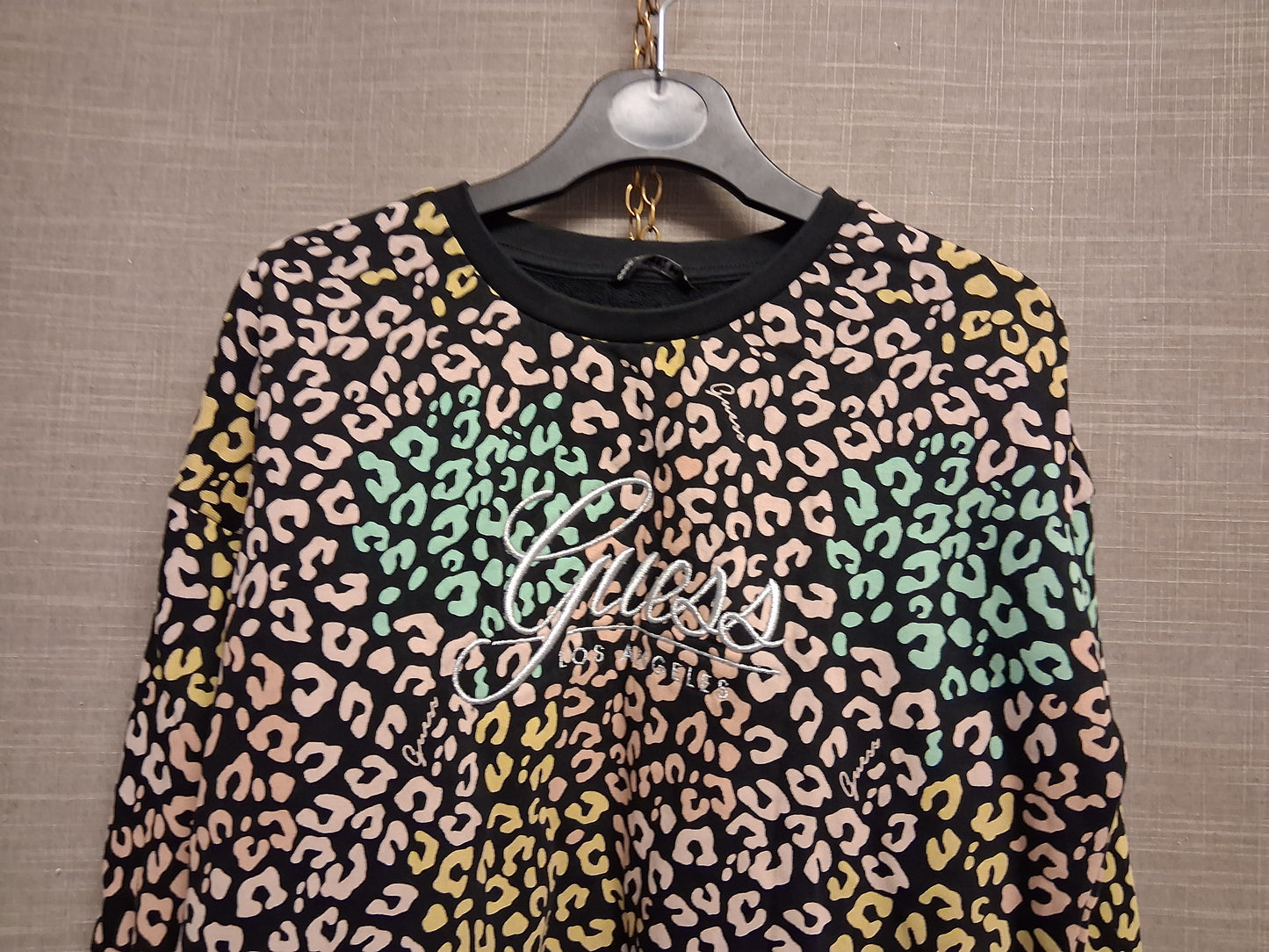 Guess Girls Leopard Multicolour Sweater Age 12 Years