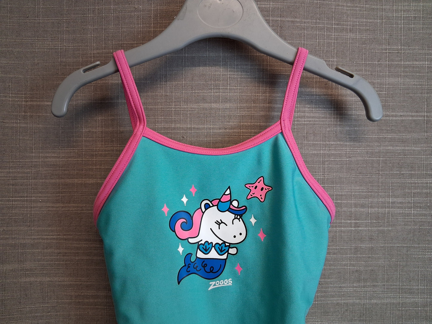 Zoggs Girls Unicorn Mermaid Swimsuit One Piece Green Age 5 Years
