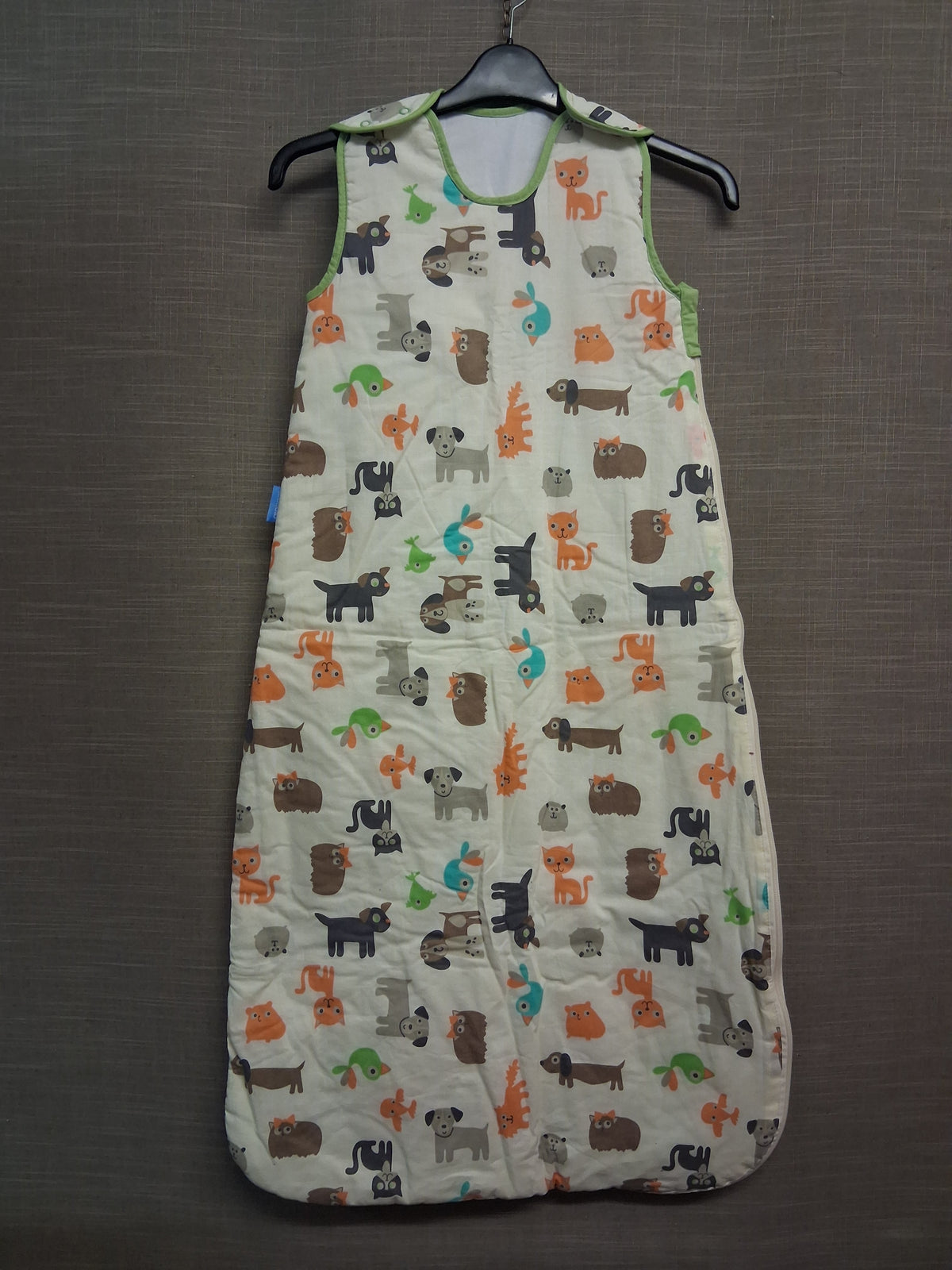 The Gro Co Sleeping Bag Sack Cream Farm Animal Print Age 18-36 Months 2.5 Tog