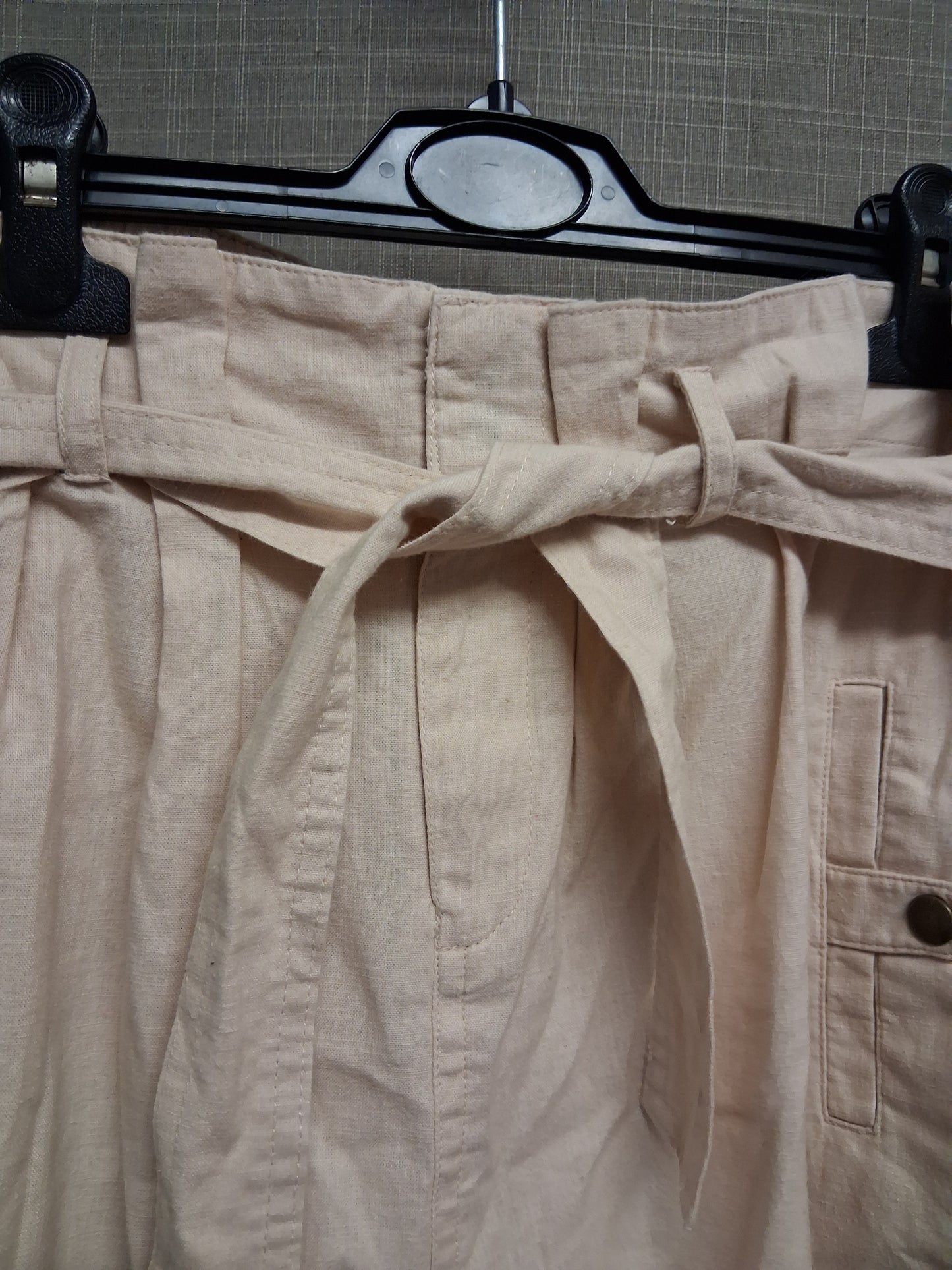 Candy Couture Matalan Girls Peach Denim Shorts with Belt Age 15 Years
