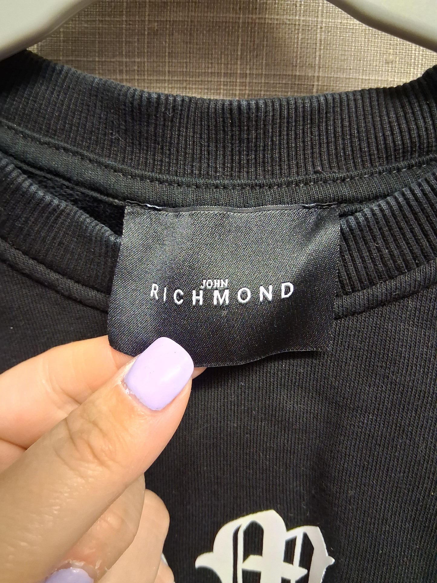 John Richmond Black Crew Neck Sweater Long Sleeve Age 2 Years