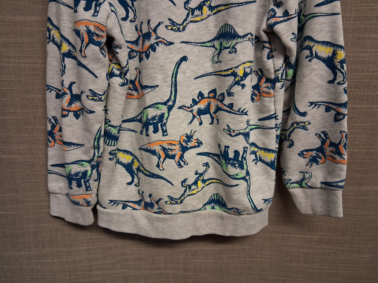 Nutmeg Boys Dinosaur Sweater Jumper Grey Age 5-6 Years