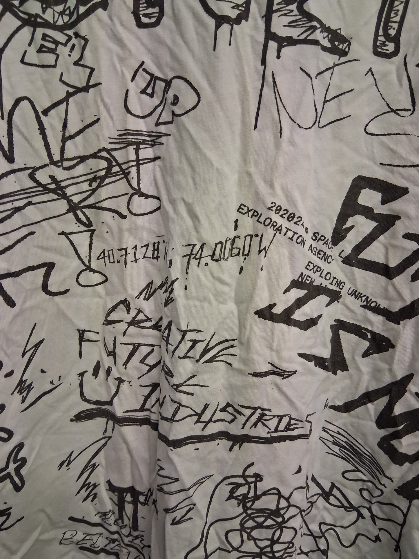Next Boys Graffiti Style Print Short Sleeve T-Shirt Age 16 Years