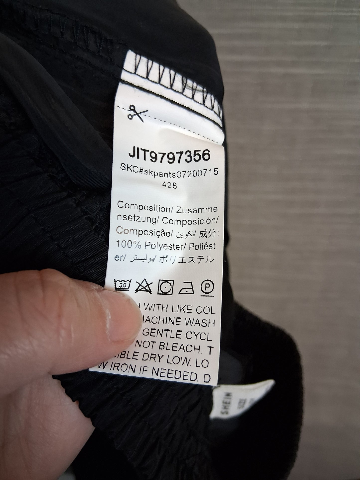 Shein Girls Black Cargo Trousers Age 10 Years