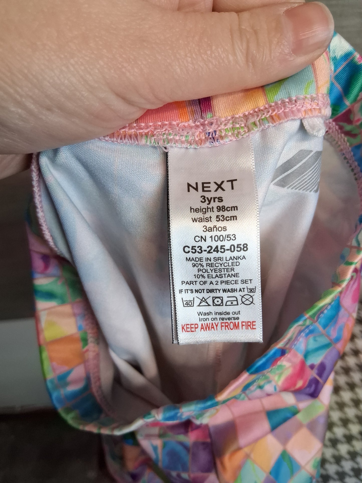 Next Girls Multicolour Cycle Shorts Age 3 Years