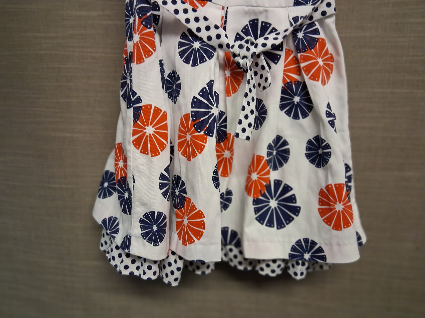 Lilus Girls Blue Red White A Line Floral Sleeveless Party Dress Age 6 Years