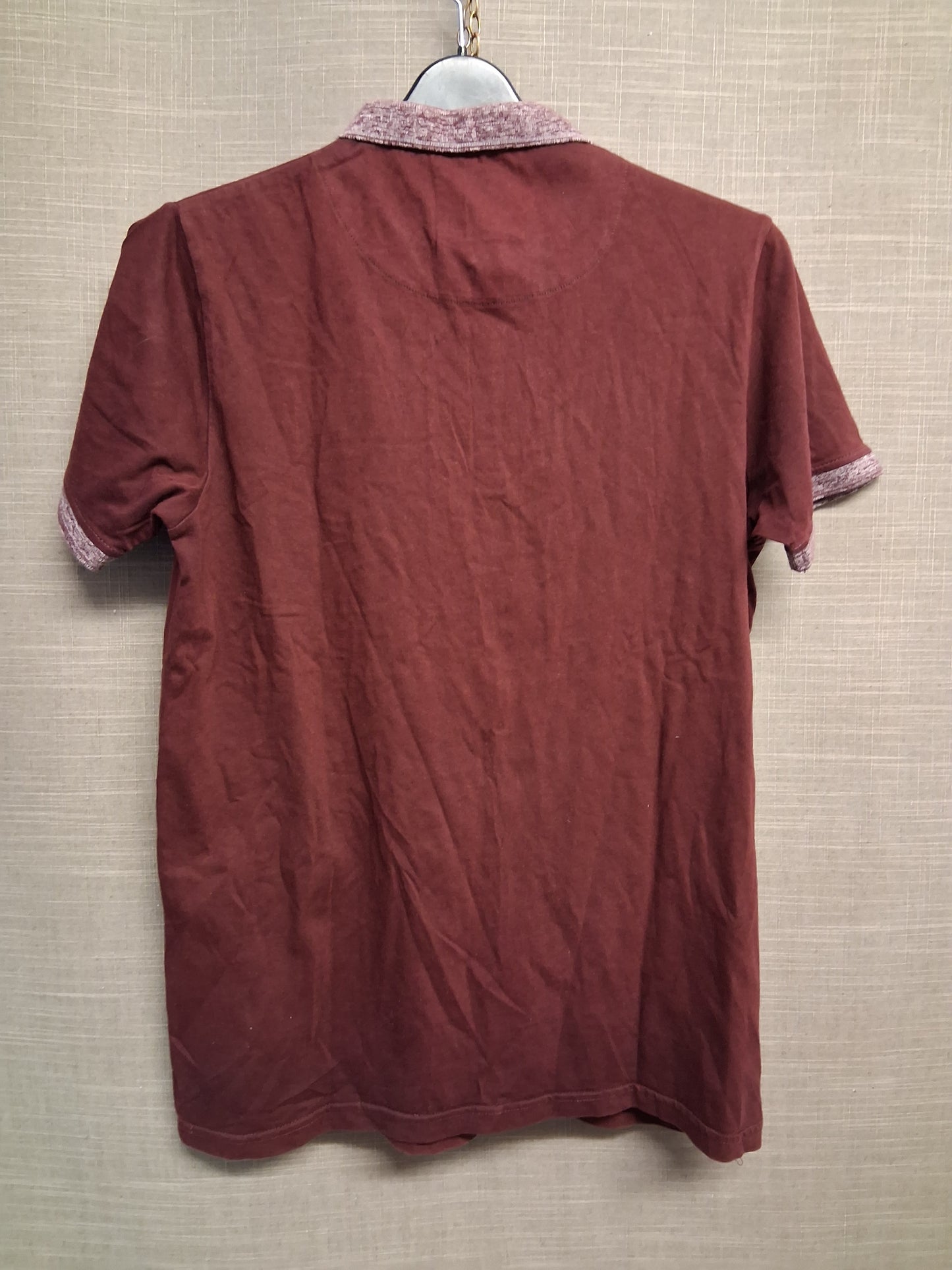 Matalan Boys Burgundy Short Sleeve Smart Polo T-Shirt Age 15 Years