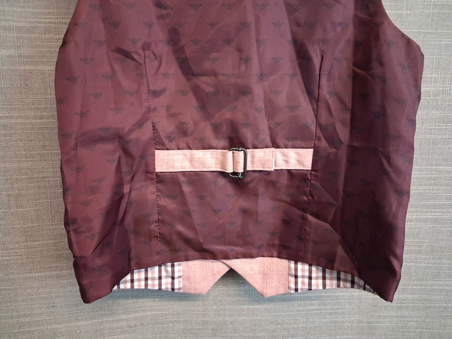 Next Boys Pink Salmon Waistcoat Vest Age 3-4 Years