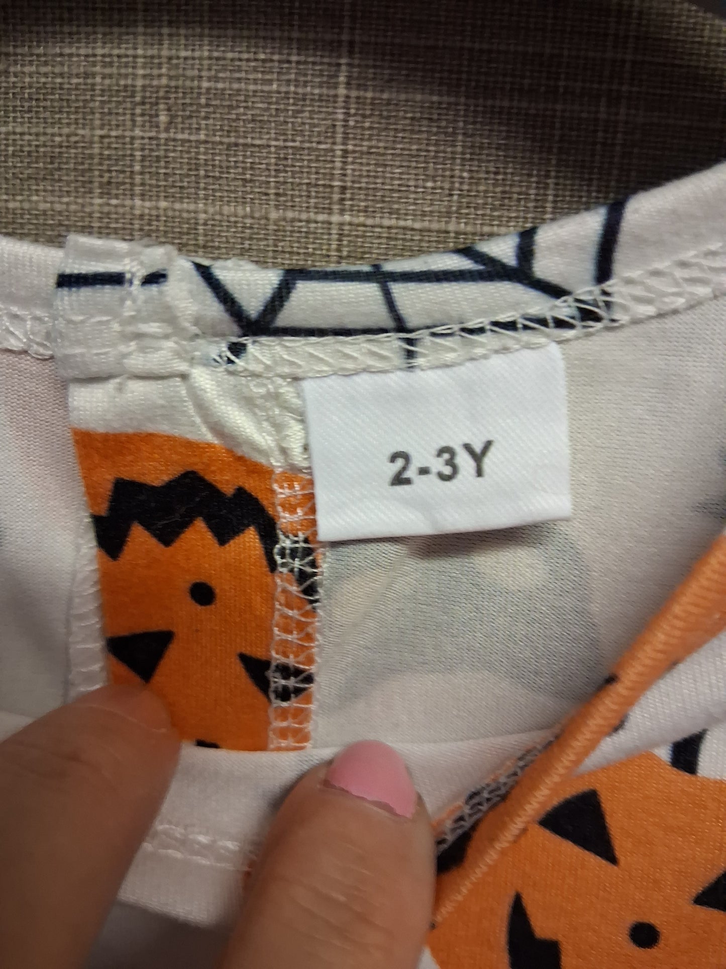 Shein Girls Halloween A Line Long Sleeve Dress Age 2-3 Years