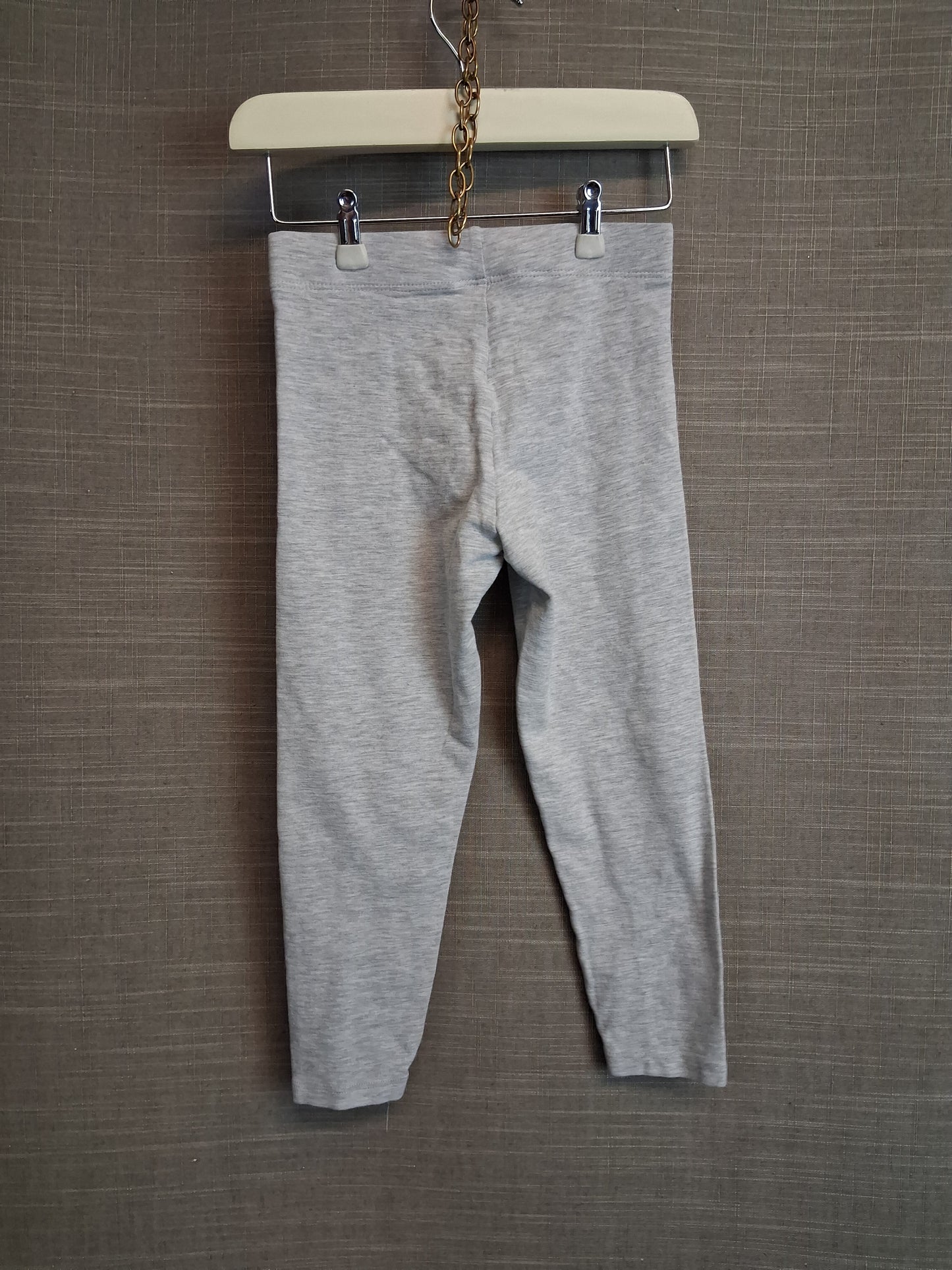 Nutmeg Girls Grey Jersey Leggings Age 3-4 Years