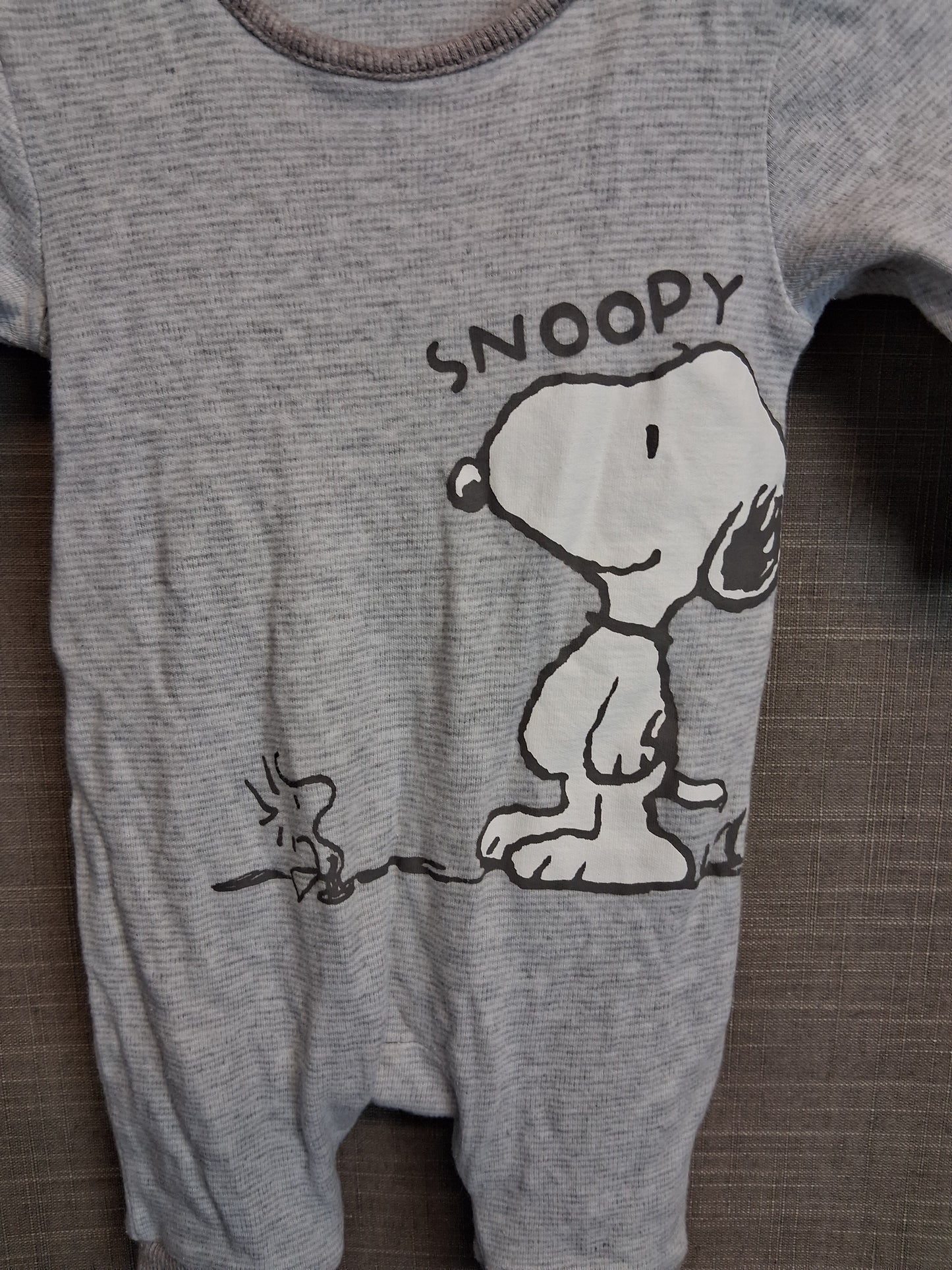 George Snoopy Sleepsuit Romper Age First Size Grey