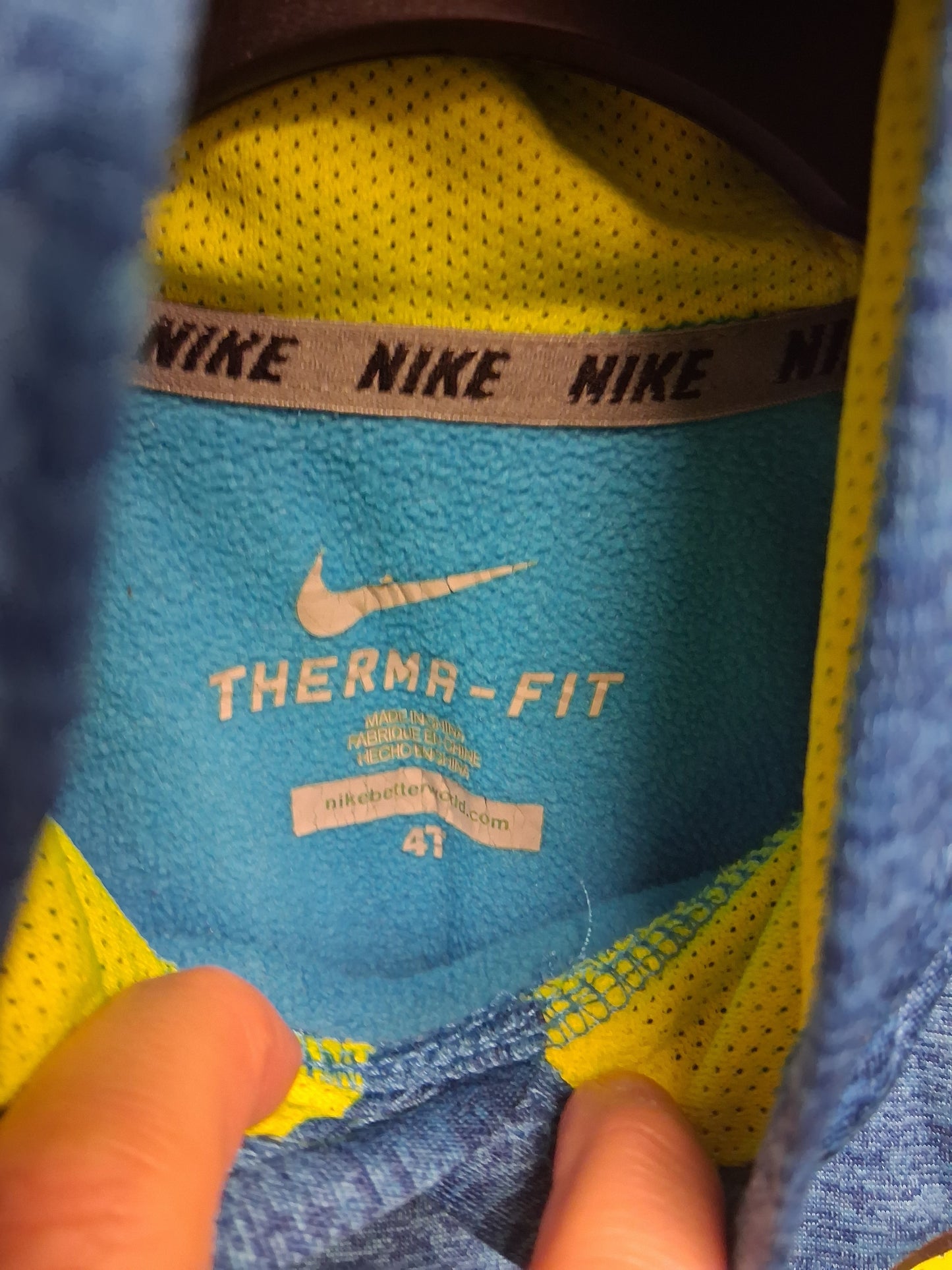 Nike Boys Therma Fit Blue Hoodie Sweater Age 4 Years