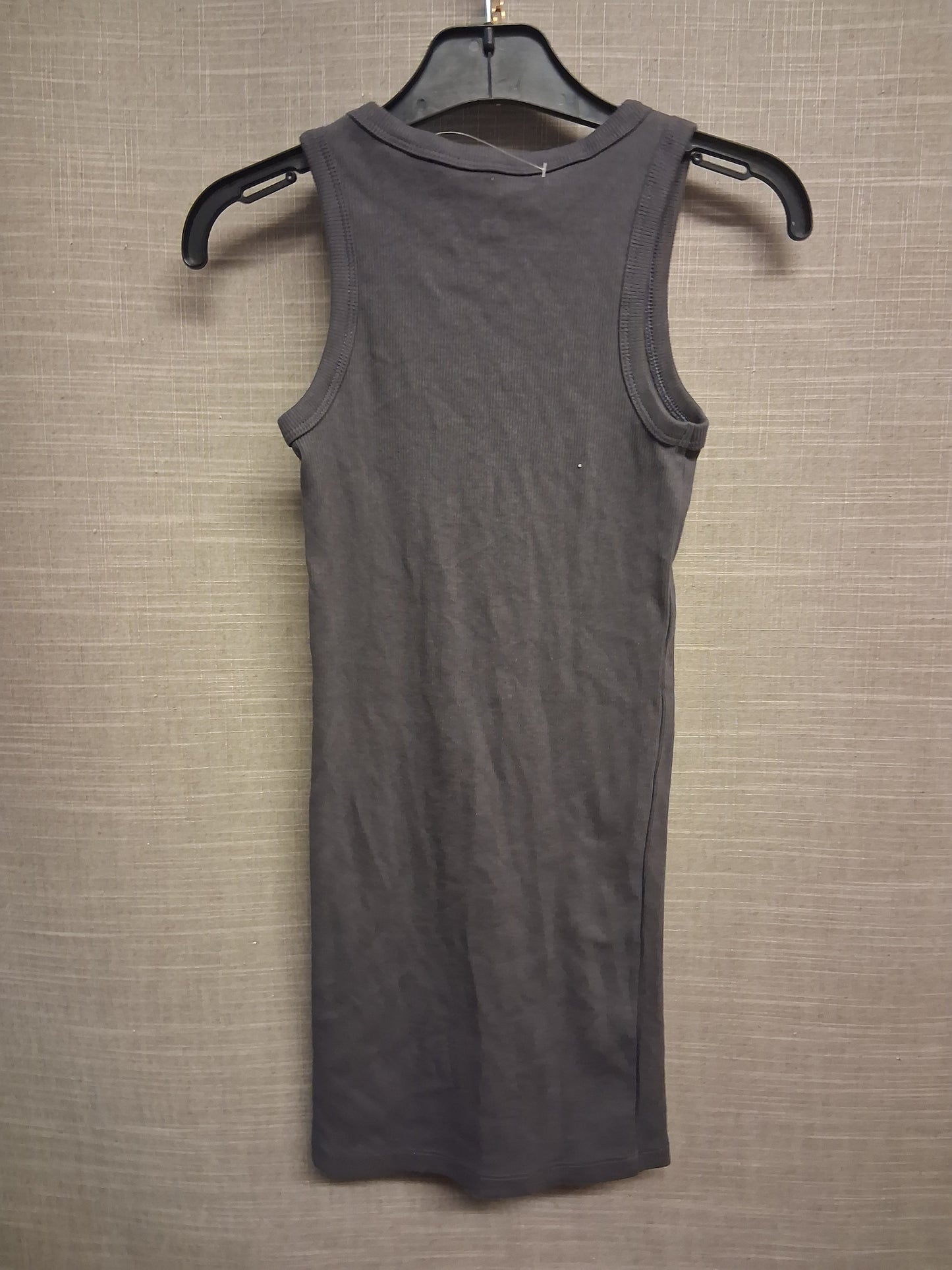 F&F Girls Dark Grey Vest Tank Dress Age 7-8 Years