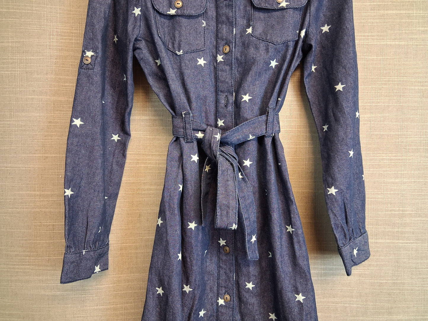 Arabella and Addison Girls Blue Denim Dress Age 7-8 Years Darkwash