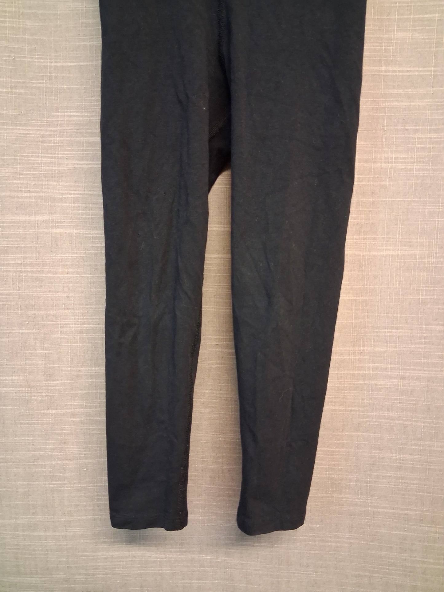 Marks and Spencer Girls Black Leggings Jersey Age 6-7 Years