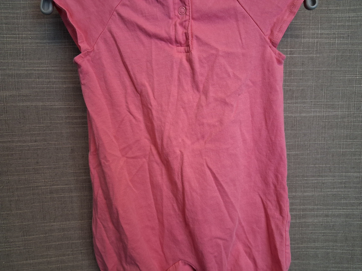 F&F Girls Pink Romper Sleepsuit Age 6-9 Months