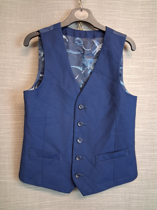 TU Boys Navy Blue Waistcoat Age 11 Years