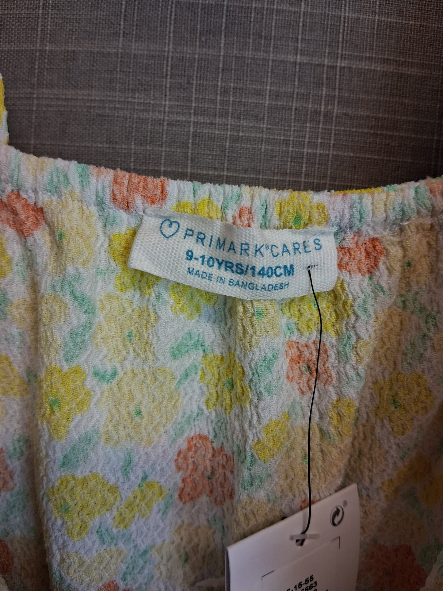 Primark Girls Yellow Floral Playsuit Age 9-10 Years New