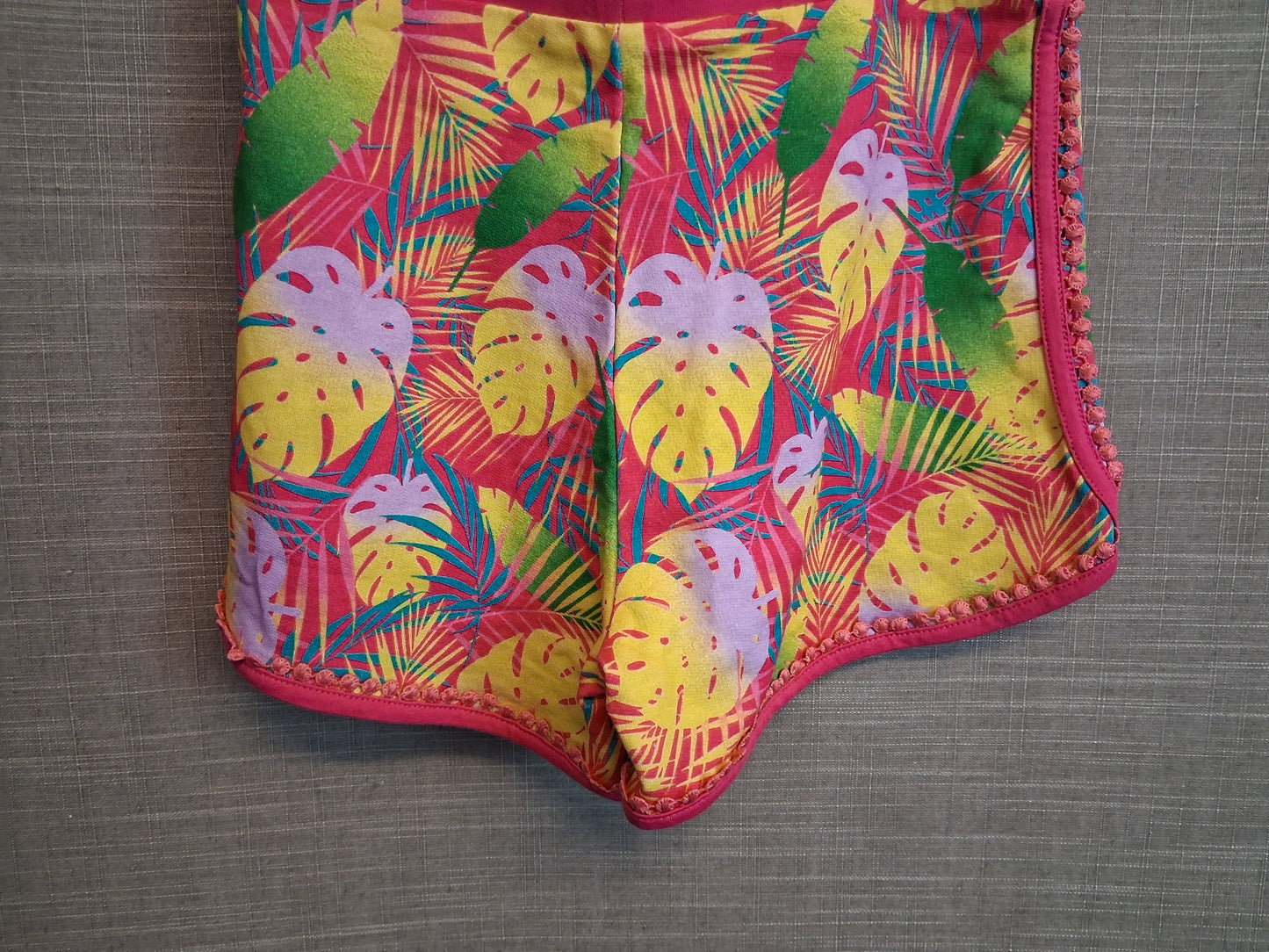George Girls Floral Pink Shorts Age 7-8 Years New