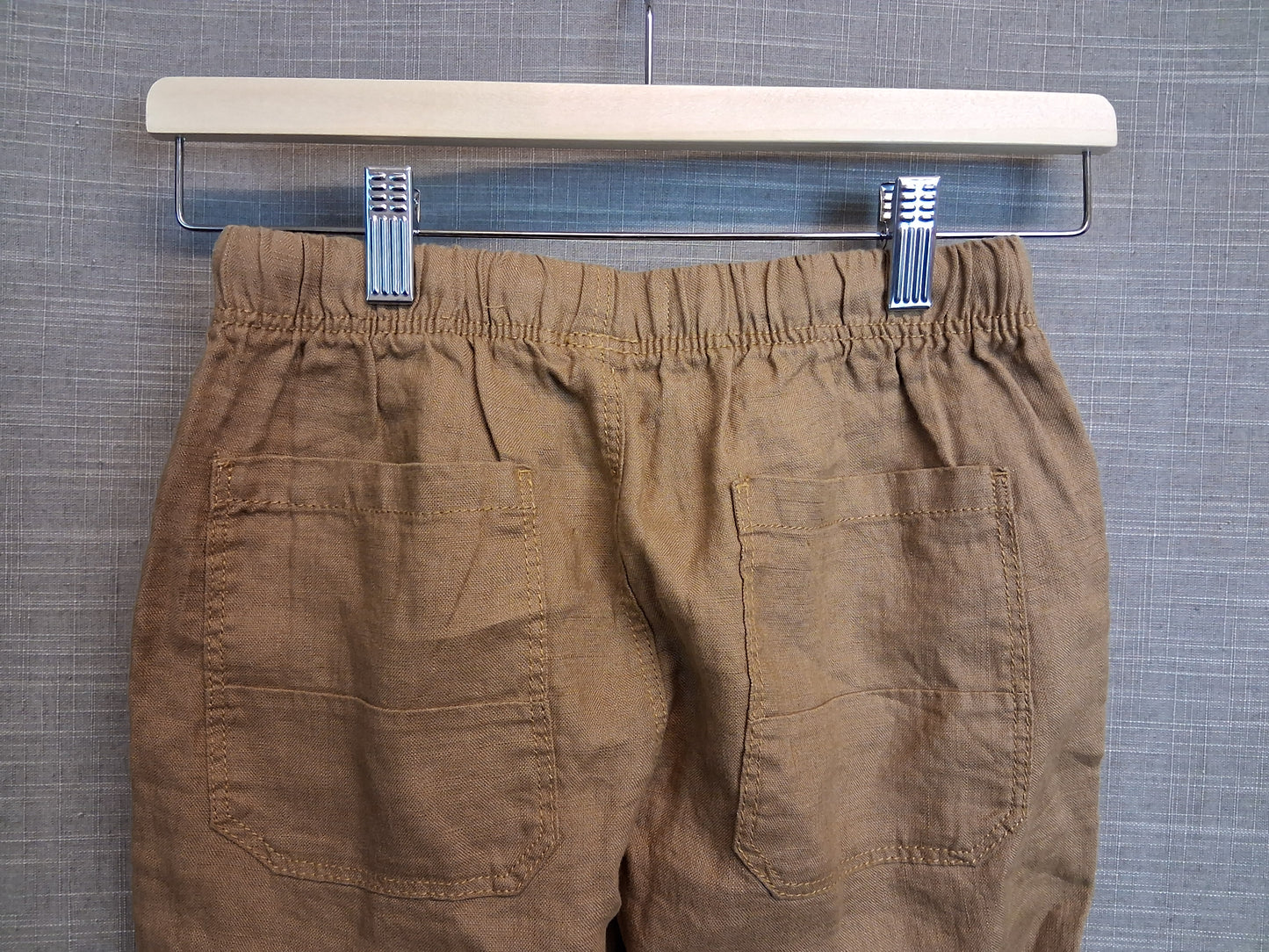 Next Boys 100% Linen Brown Shorts Age 11 Years