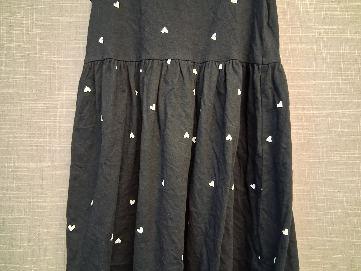 F&F Girls Black Sleeveless Sundress Age 6-7 Years