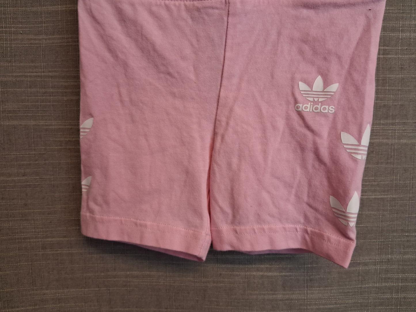 Adidas Girls Pink Cycle Jersey Shorts Age 12-18 Months