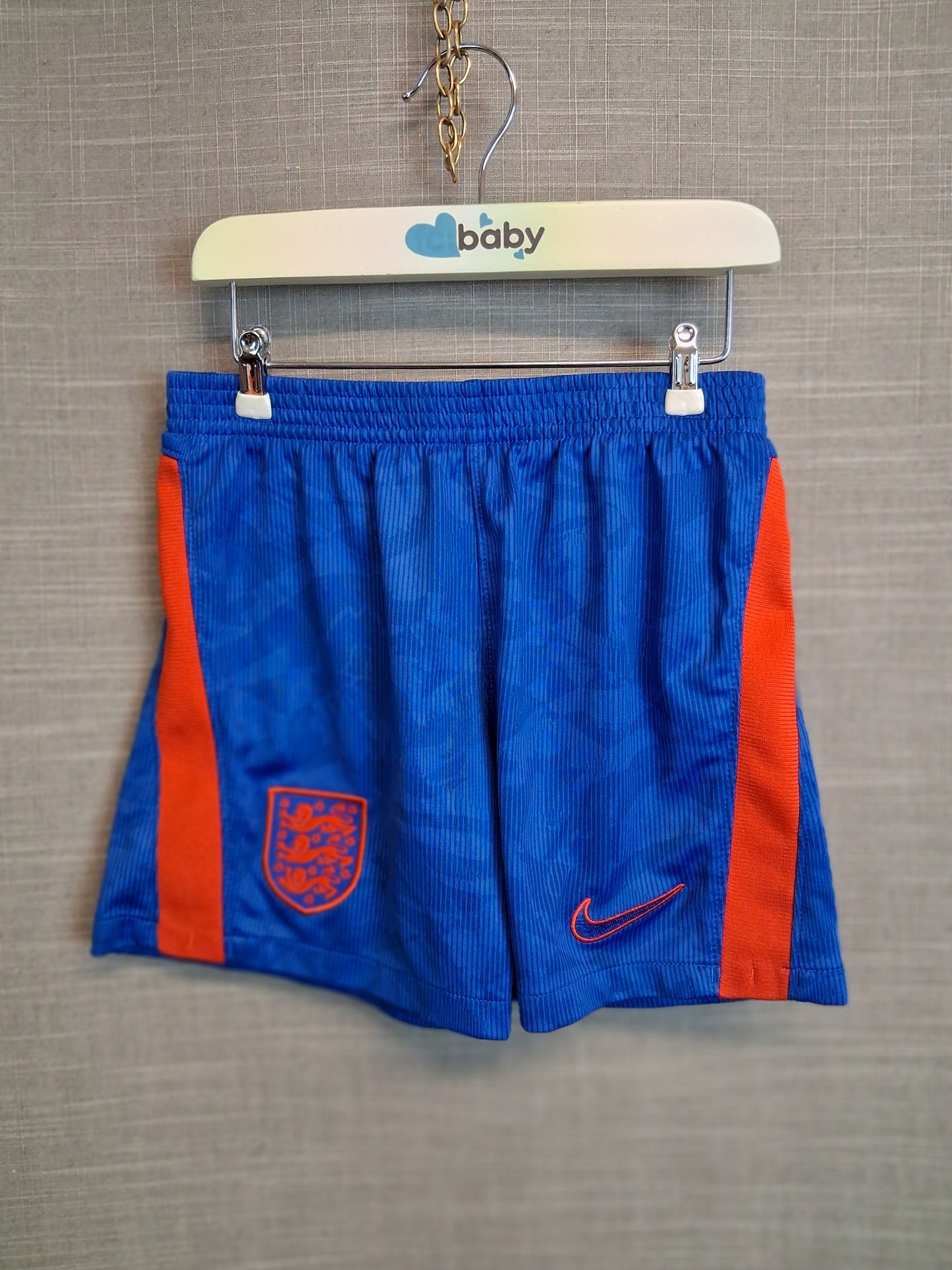Nike Boys England Football Shorts Blue Age 4-5 Years