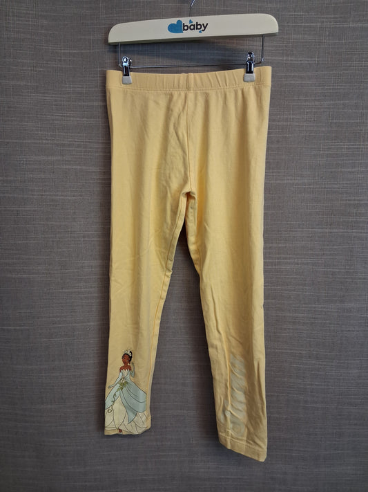 Marks & Spencer Girls Tiana Princess and the Frog Leggings Yellow Age 5-6 Years