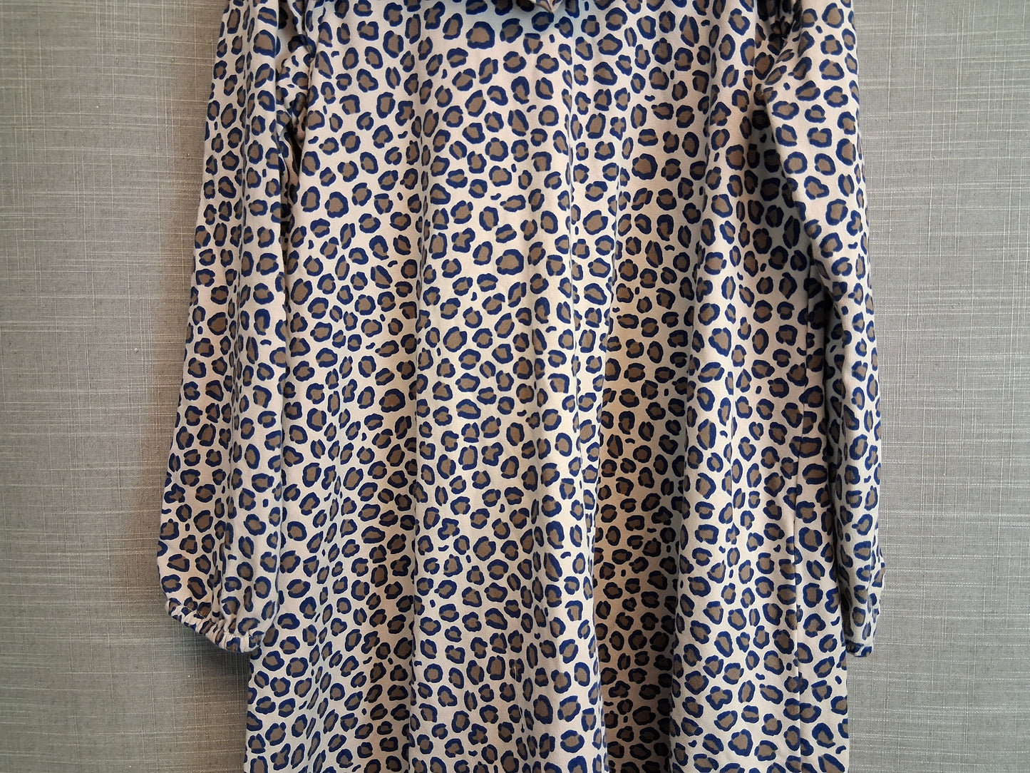 Mini Boden Girls A Line Jersey Long Sleeve Dress Animal Print Age 7-8 Years