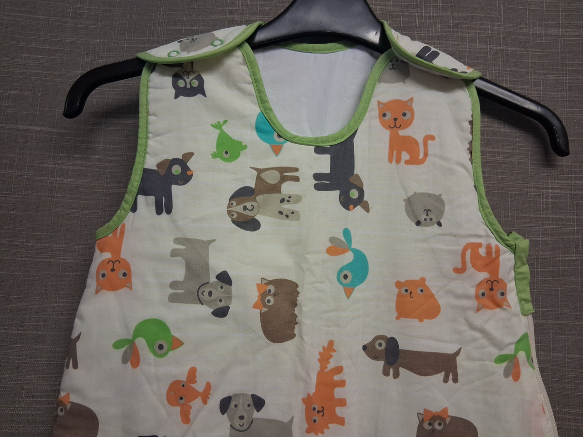 The Gro Co Sleeping Bag Sack Cream Farm Animal Print Age 18-36 Months 2.5 Tog