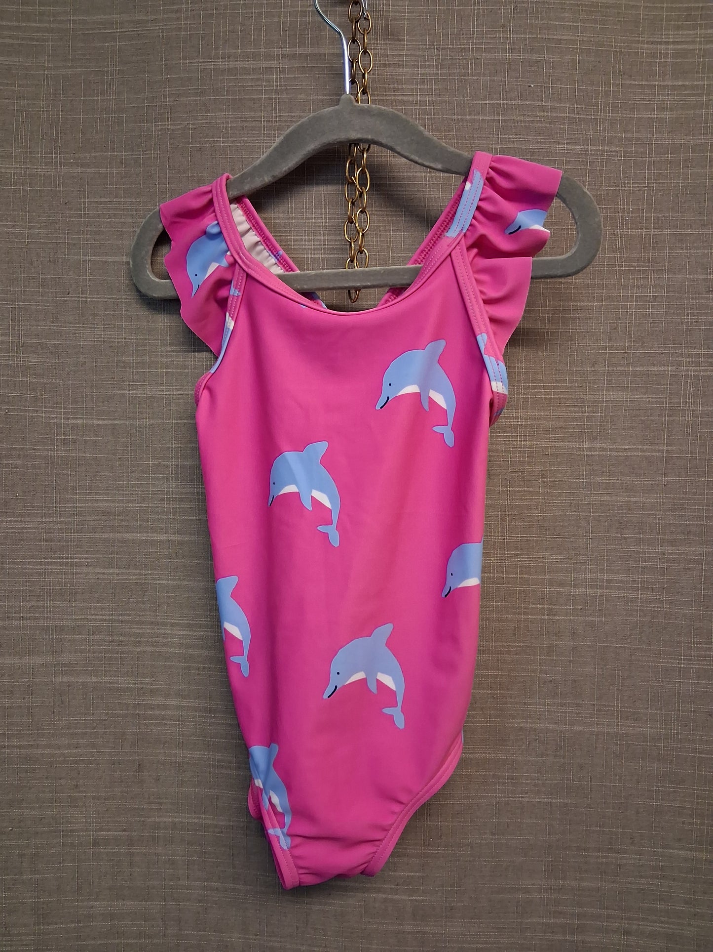 Marks and Spencer Pink Dolphin Swimsuit One Piece Age 2-3 Years