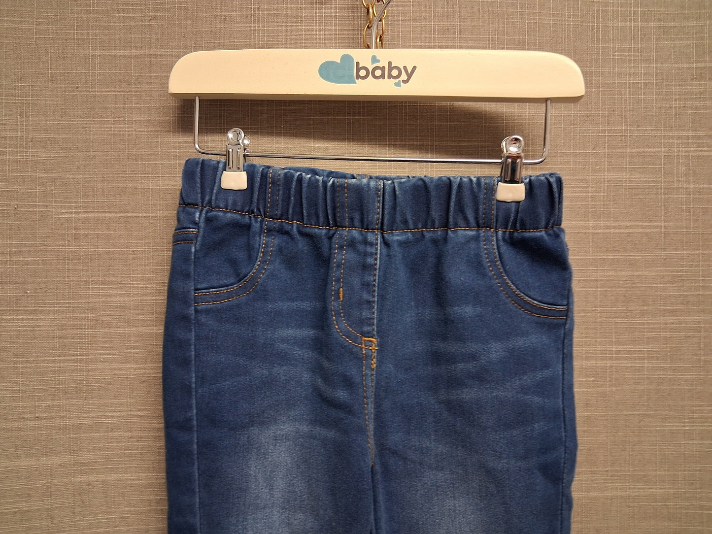 Next Girls Jegging Jeans Dark Blue Age 2-3 Years