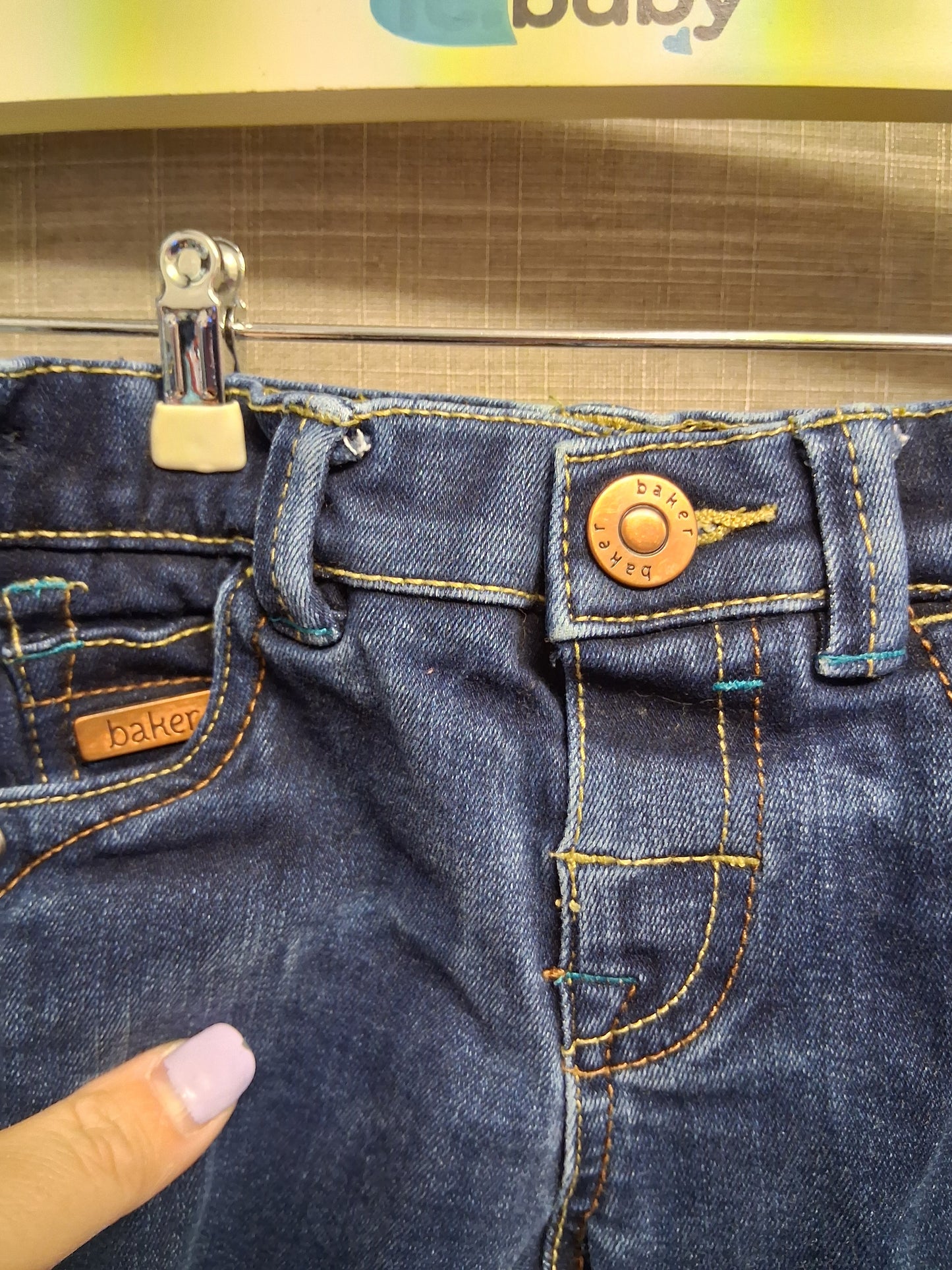 Ted Baker Boys Darkwash Blue Denim Jeans Age 12-18 Months Adjustable Waist