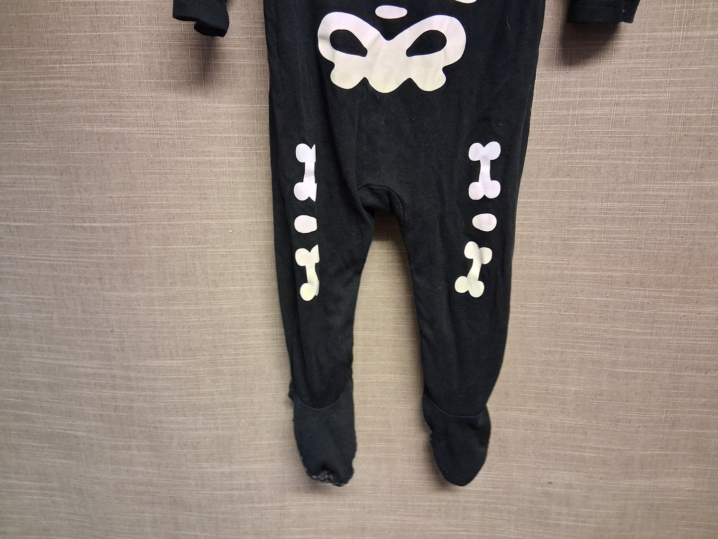George Boy Halloween Skeleton Costume Age 9-12 Months Jersey 100% Cotton