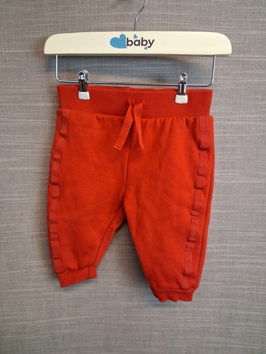 Primark Girls Red Joggers Age 3-6 Months