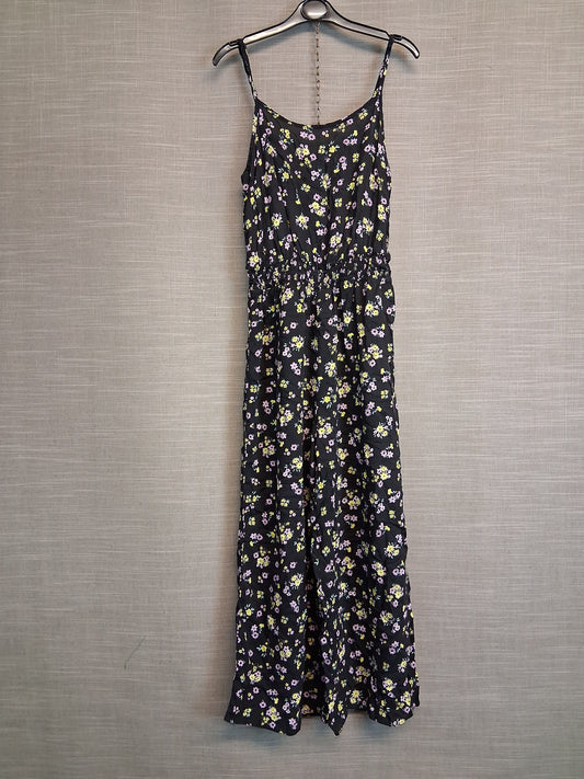 New Look Girls Black Floral Dress Age 13 Years