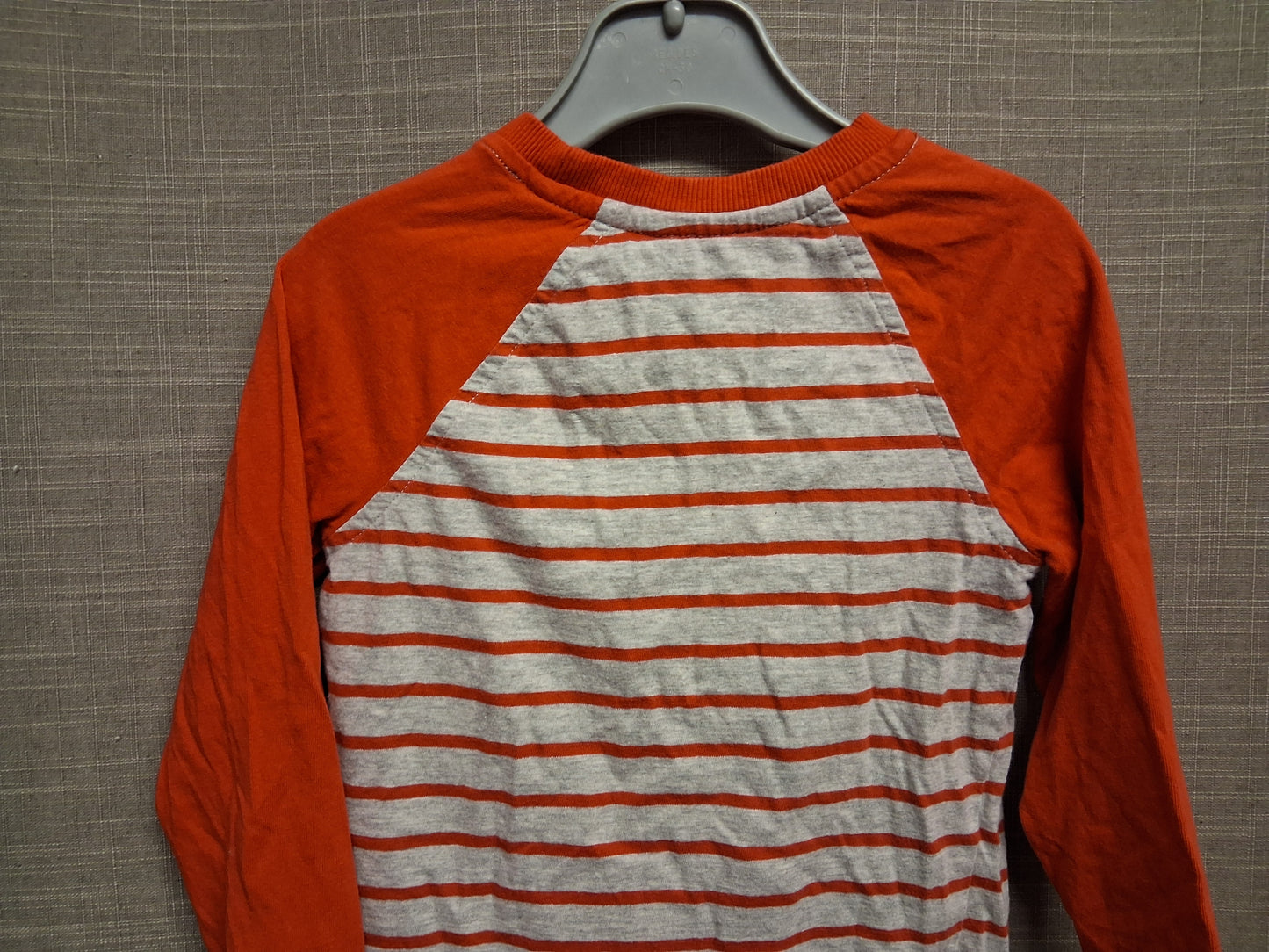 George Boys "Pudsey" Children in Need Red Grey Stripe Long Sleeve T-Shirt Age 2-3 Years
