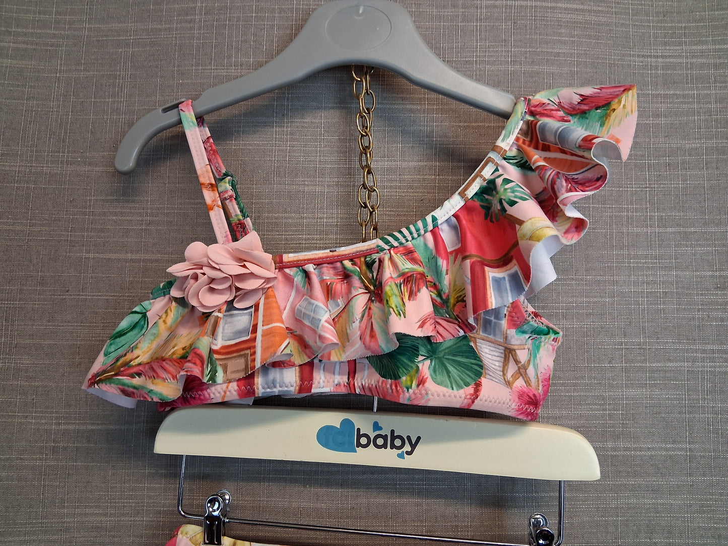 Mayoral Girls Pink Floral Bikini Set Age 5 Years